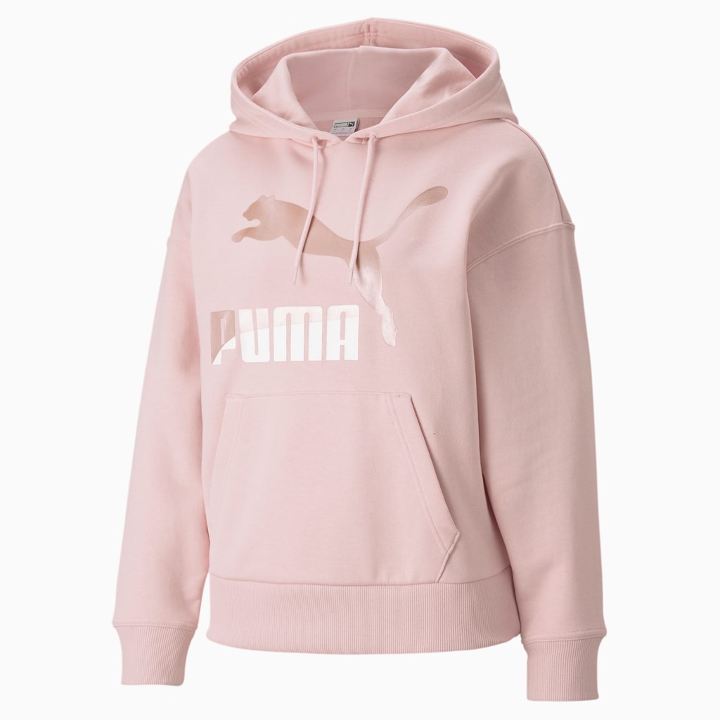 Lotus / Pearl Puma Classics Logo PL Women's Hoodie | 9046DOPHQ