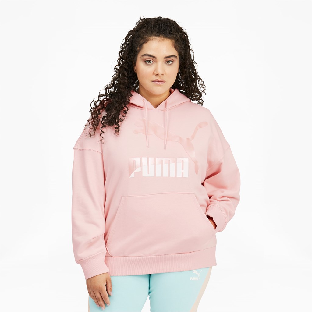 Lotus / Pearl Puma Classics Logo PL Women\'s Hoodie | 9046DOPHQ