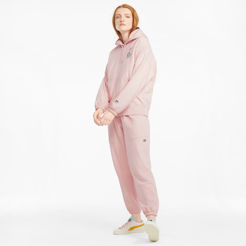 Lotus Puma Downtown Graphic Women's Hoodie | 4358ROSXQ