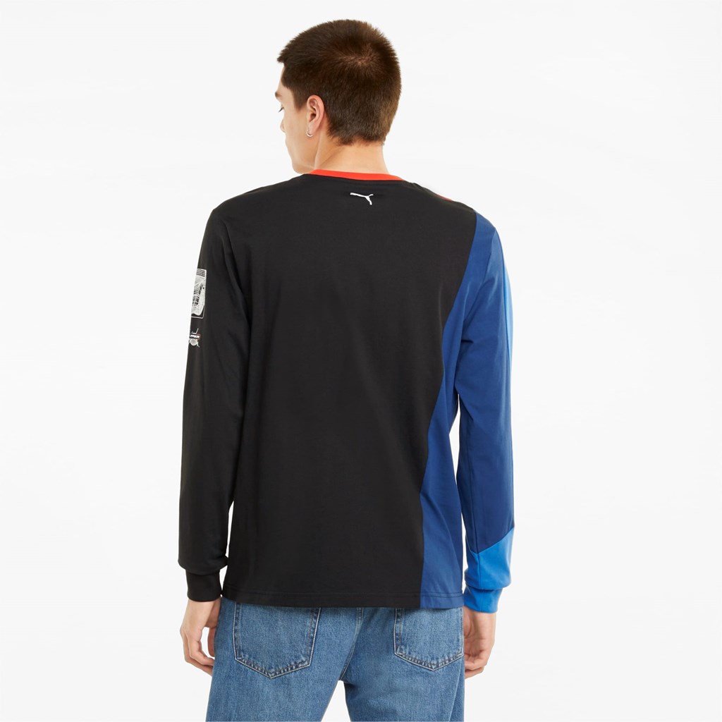 Marina / Blueprint / High Risk Red Puma BMW M Motorsport Street Long Sleeve Men's Tee | 2745JGCRW