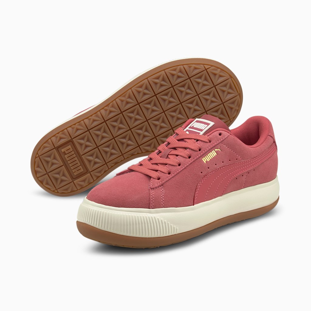 Mauvewood / Marshmallow / Gum Puma Suede Mayu  Women's Sneakers | 2159NFQRJ