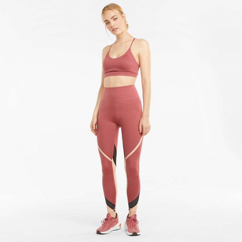 Mauvewood / Peach Parfait Puma EVERSCULPT Full-Length Q4 Training Women's Leggings | 2475WXODY