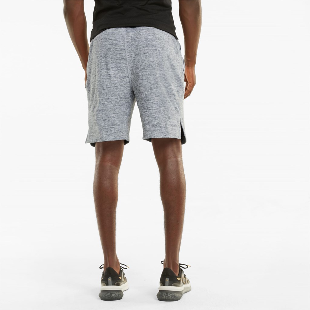 Medium Gray Heather Puma CLOUDSPUN 8" Training Men's Shorts | 1753WUTAX