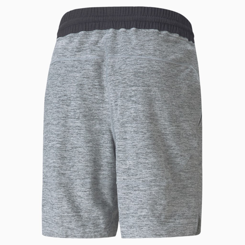 Medium Gray Heather Puma CLOUDSPUN 8" Training Men's Shorts | 1753WUTAX