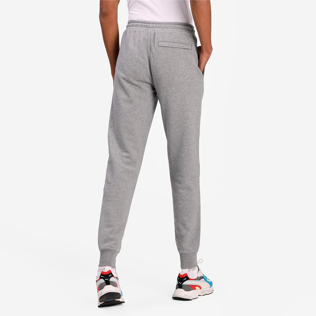 Medium Gray Heather Puma Classics Cuffed Men's Sweatpants | 4370AYGBM