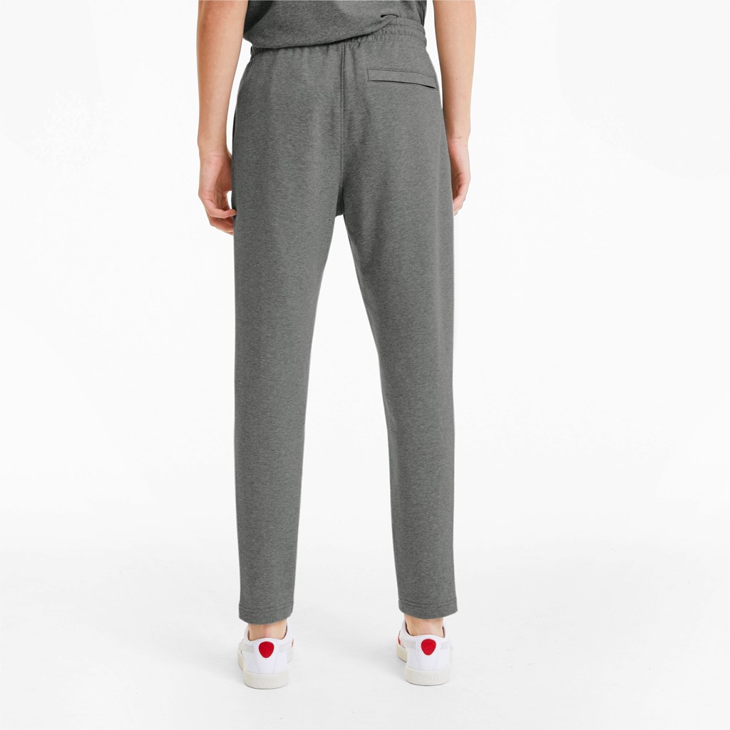 Medium Gray Heather Puma Classics Men's Sweatpants | 9175SIKMY