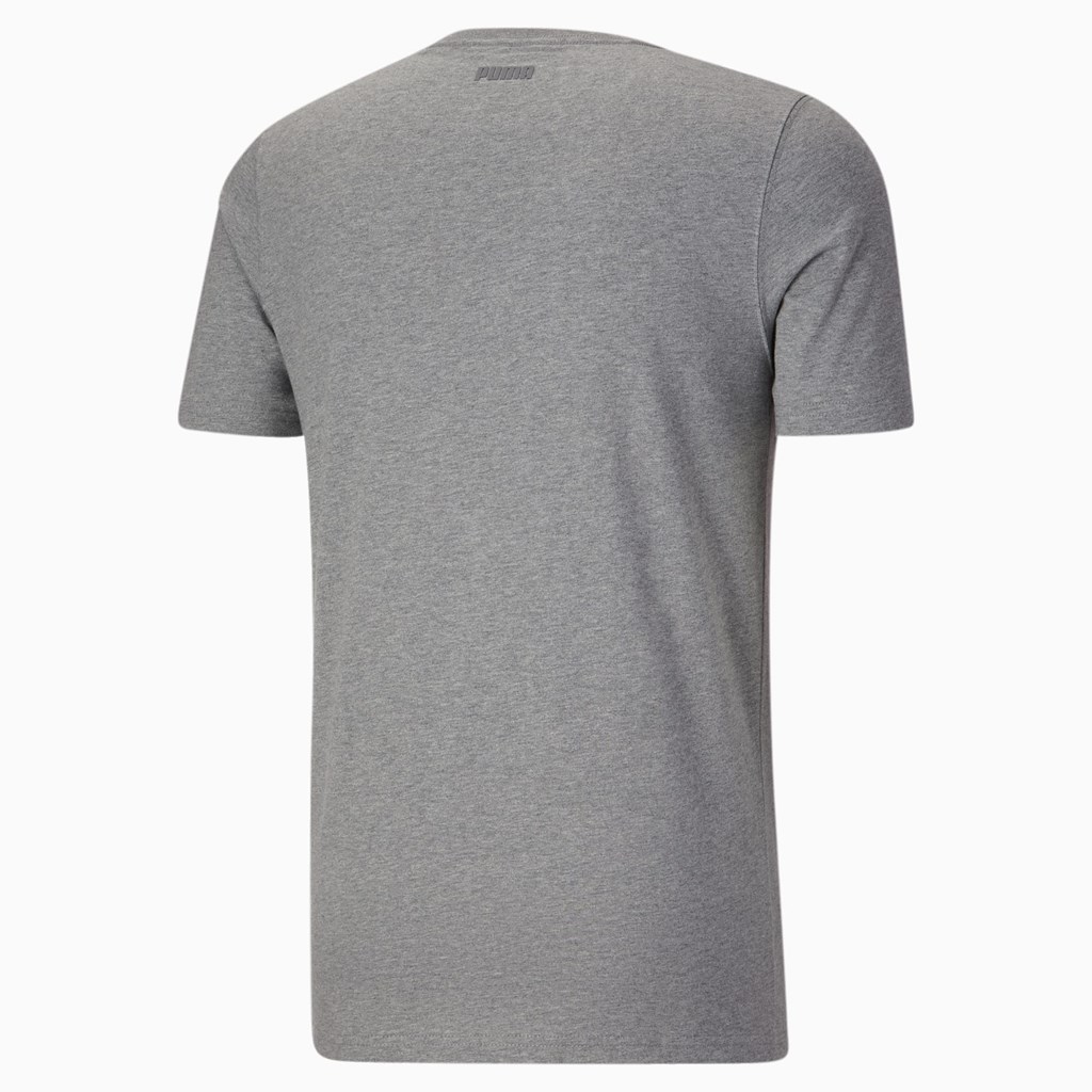 Medium Gray Heather Puma Dylan Short Sleeve Basketball Men's Tee | 6019RXLOC