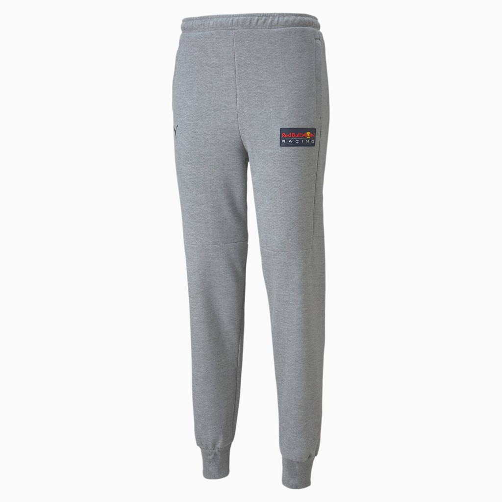 Medium Gray Heather Puma Red Bull Racing Men\'s Sweatpants | 3960TDJBA