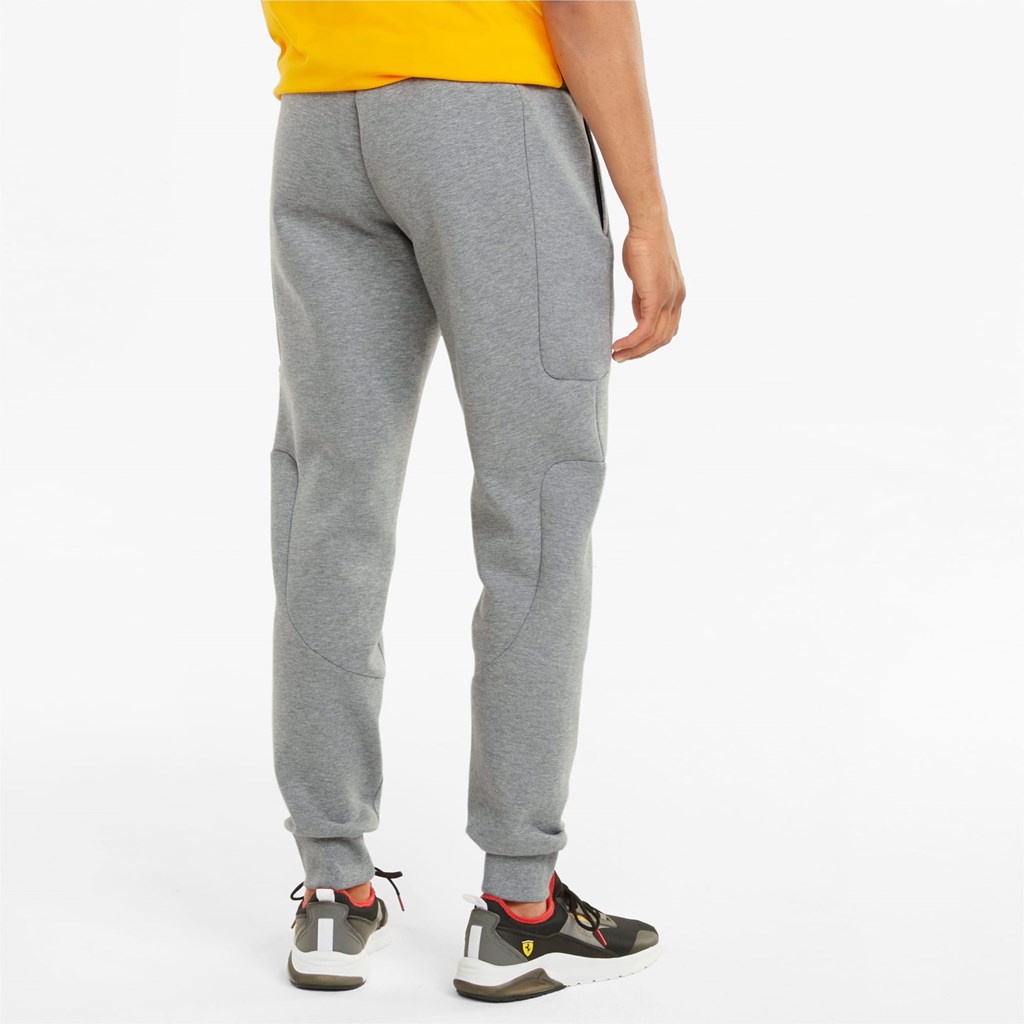 Medium Gray Heather Puma Scuderia Ferrari Race Men's Sweatpants | 4175DXFOL