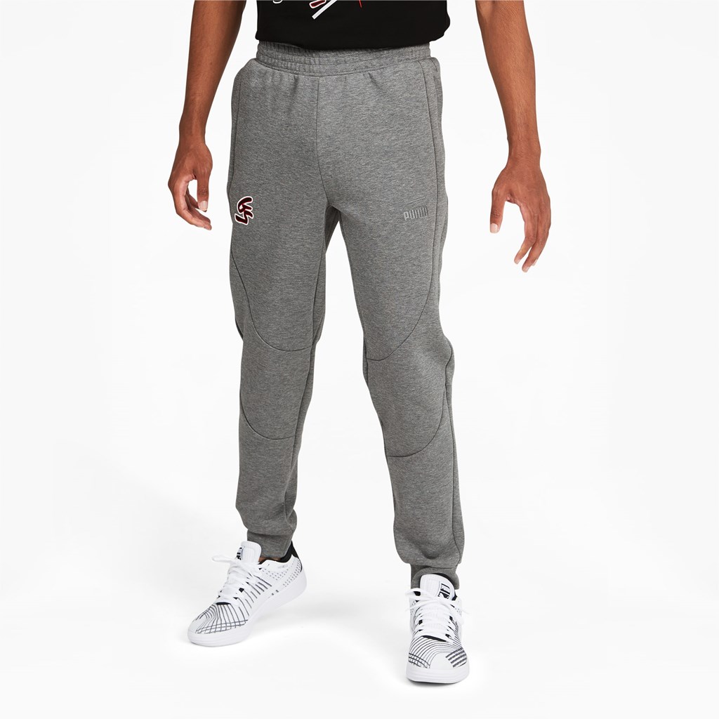 Medium Gray Heather Puma Shammgod Dime Men\'s Pants | 7016CXOGZ