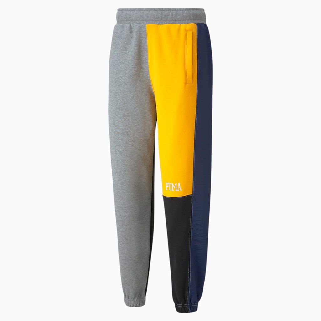 Medium Gray Heather Puma Signature Basketball Men's Pants | 8905AHKXU