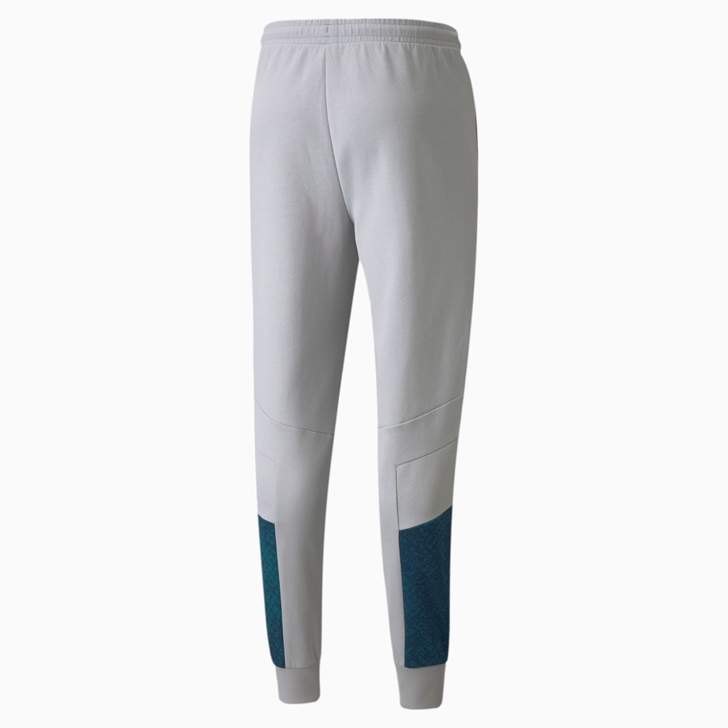 Mercedes Team Silver Puma Mercedes F1 MCS Regular Fit Cuffed Men's Sweatpants | 6345AOMUZ