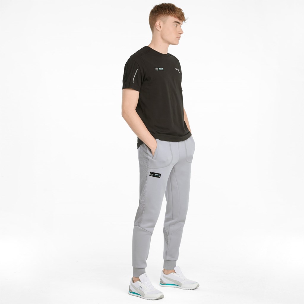 Mercedes Team Silver Puma Mercedes F1 Men's Sweatpants | 4825UYXDL