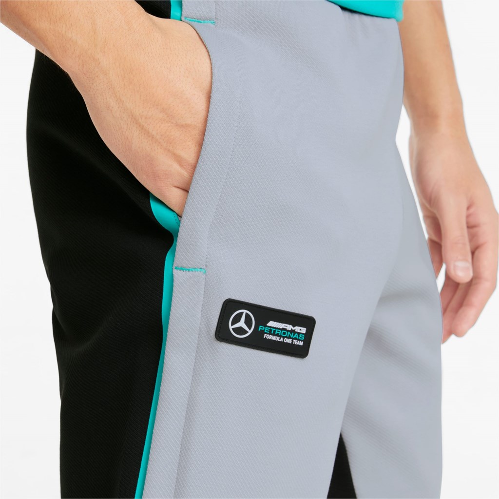 Mercedes Team Silver Puma Mercedes F1 Men's Sweatpants | 9580DPAWJ