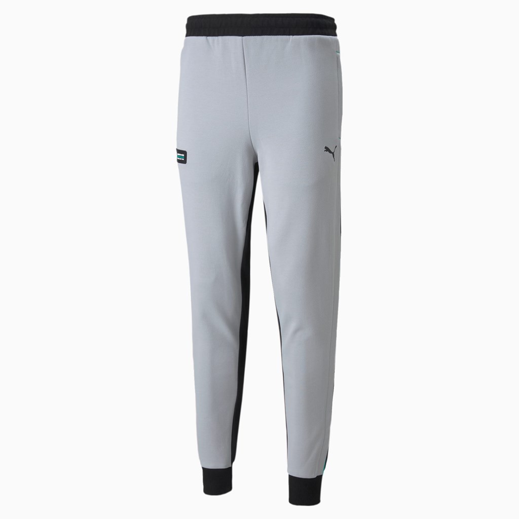 Mercedes Team Silver Puma Mercedes F1 Men's Sweatpants | 9580DPAWJ