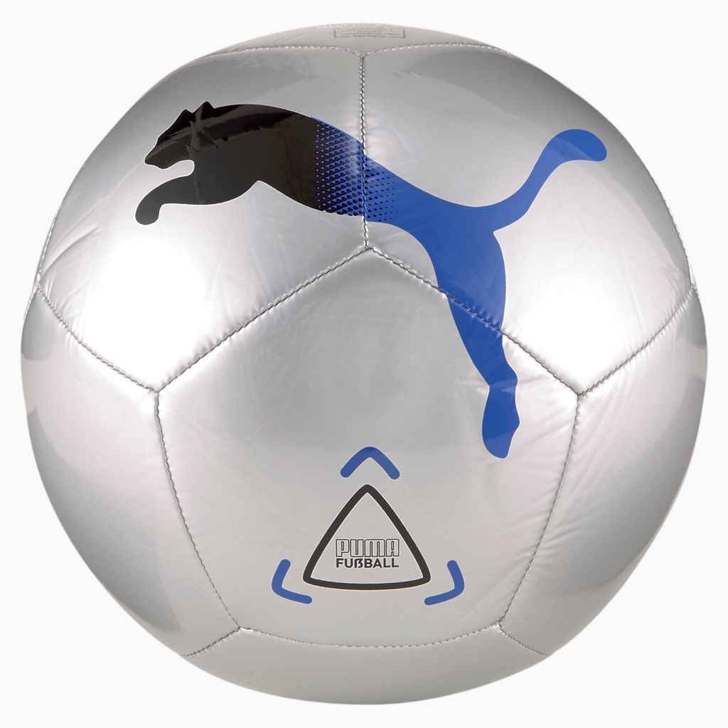 Metallic Silver / Bluemazing / Black Puma Icon Men\'s Ball | 5846LFQDA