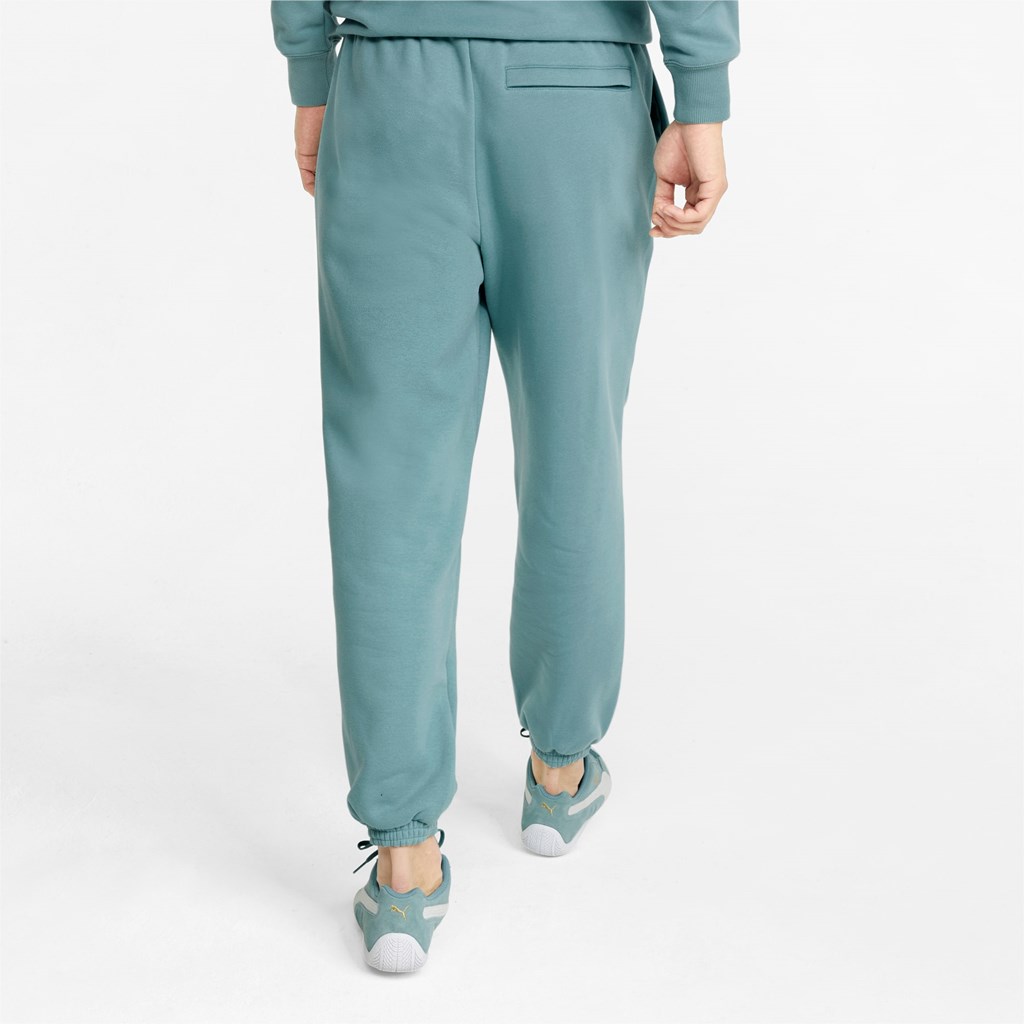 Mineral Blue Puma Classics Relaxed Men's Sweatpants | 5738PWZTL