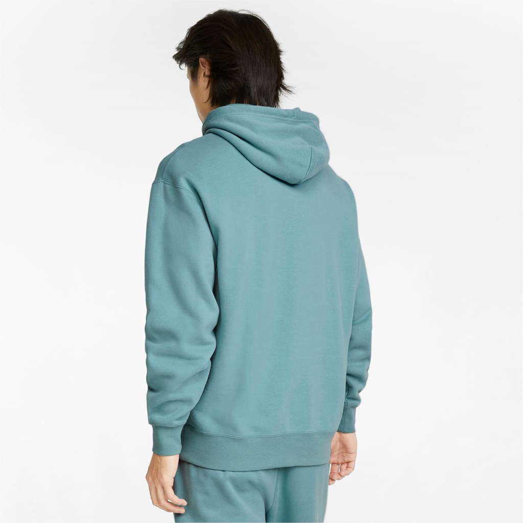 Mineral Blue Puma Classics Relaxed Men's Hoodie | 6013DUXRM