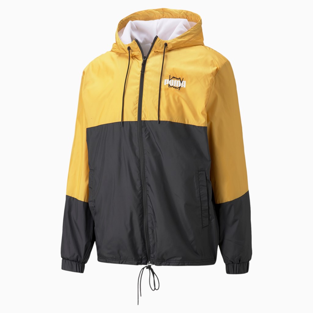 Mineral Yellow Puma MVP Men's Windbreaker | 0968IDWTB