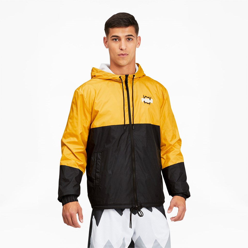 Mineral Yellow Puma MVP Men\'s Windbreaker | 0968IDWTB