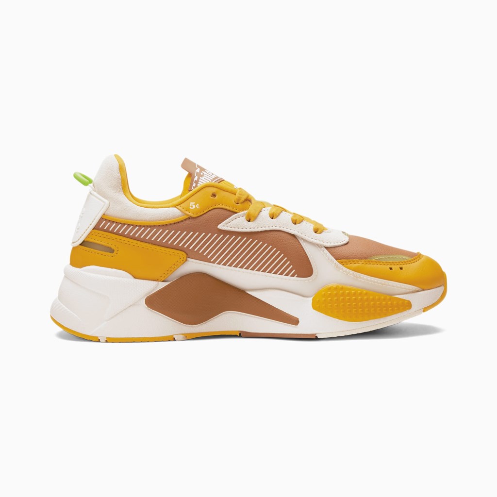 Mocha Bisque / Sunflower Puma PUMA x WHITE CASTLE RS-X Men's Sneakers | 2561CIZWL