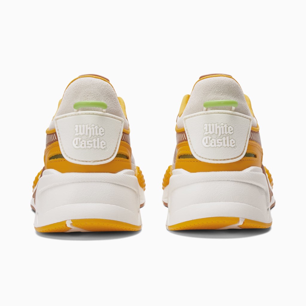 Mocha Bisque / Sunflower Puma PUMA x WHITE CASTLE RS-X JR Girls' Sneakers | 7519PWQAC