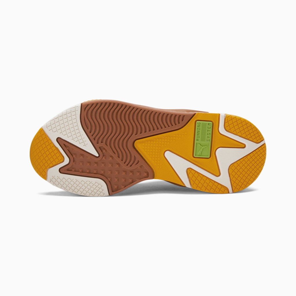 Mocha Bisque / Sunflower Puma PUMA x WHITE CASTLE RS-X JR Girls' Sneakers | 7519PWQAC