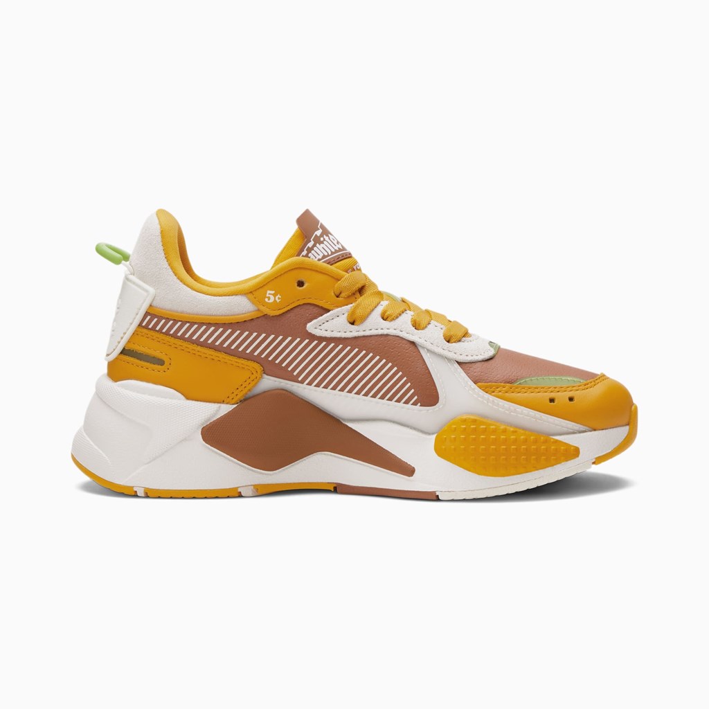 Mocha Bisque / Sunflower Puma PUMA x WHITE CASTLE RS-X JR Girls' Sneakers | 7519PWQAC