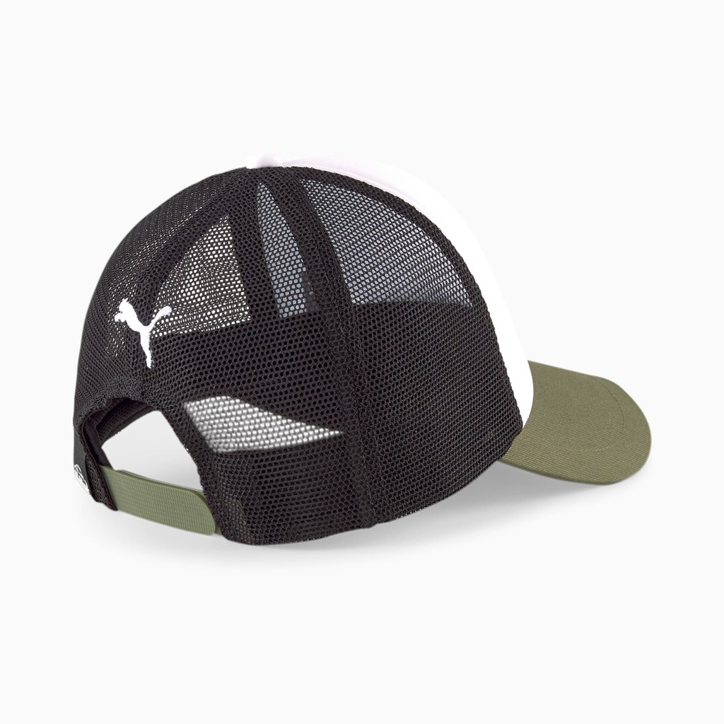 Moss Green Puma Porsche Legacy Trucker Women's Cap | 2931MTXPI