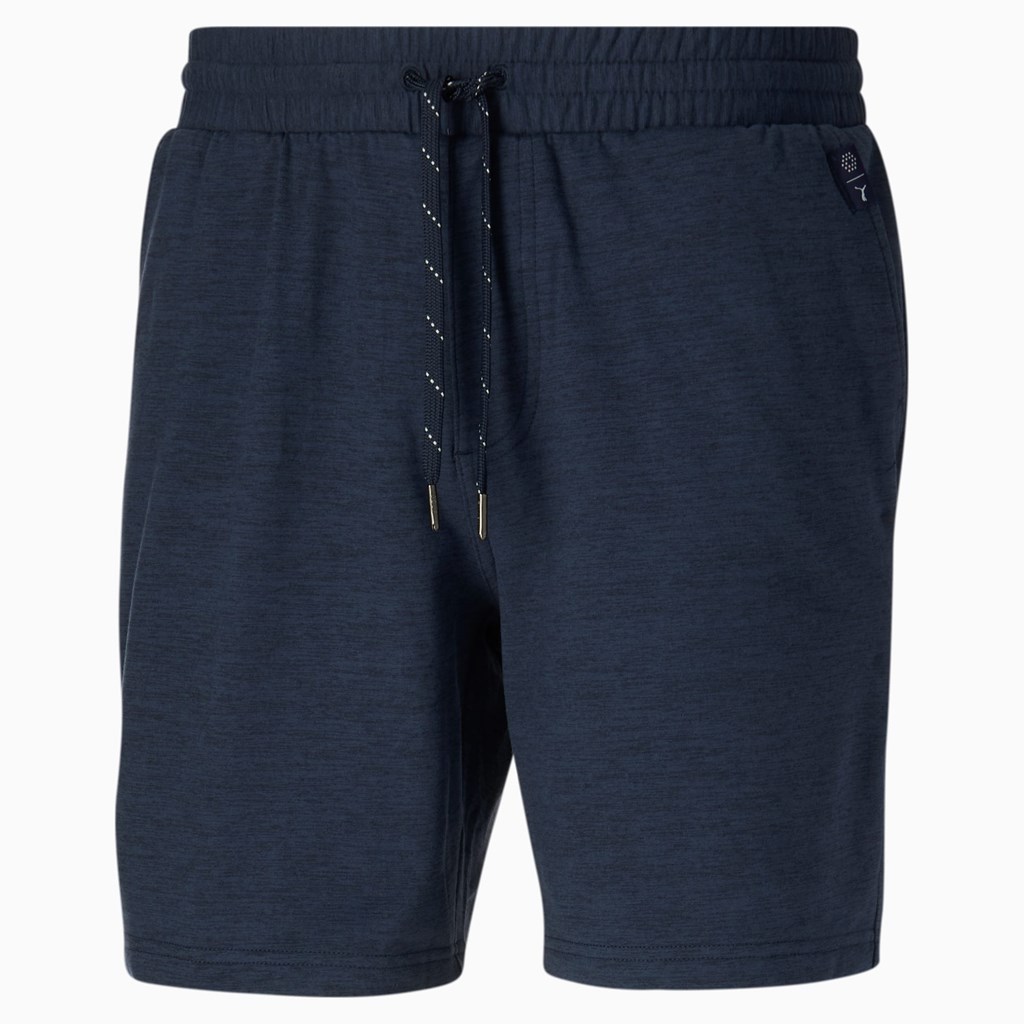 Navy Blazer Heather Puma CLOUDSPUN GRYLBL Golf Men's Shorts | 2470LOIWG