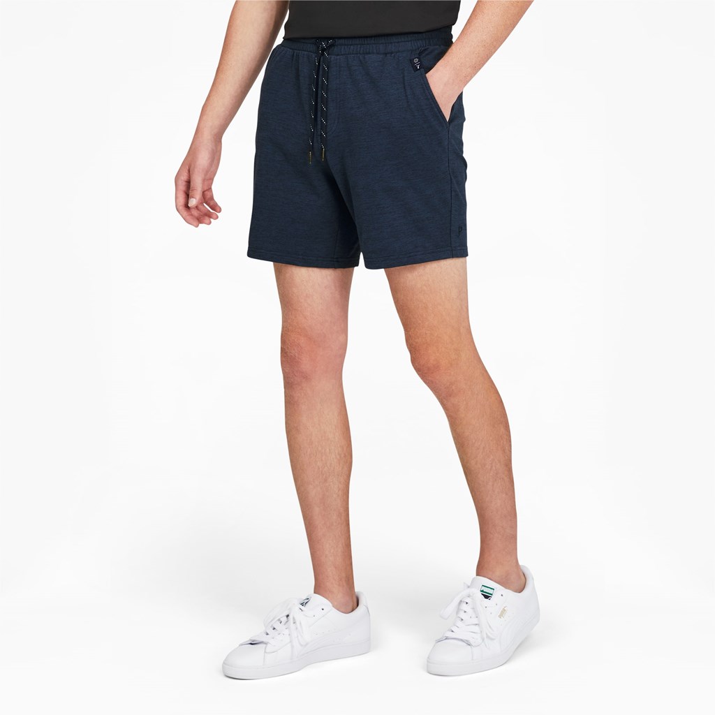 Navy Blazer Heather Puma CLOUDSPUN GRYLBL Golf Men\'s Shorts | 2470LOIWG