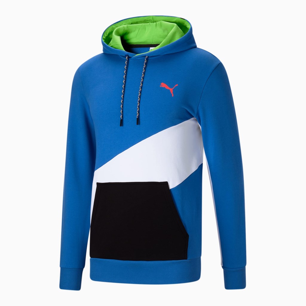 Nebulas Blue Puma Dazed INTL Training Men's Hoodie | 8952AFHLW