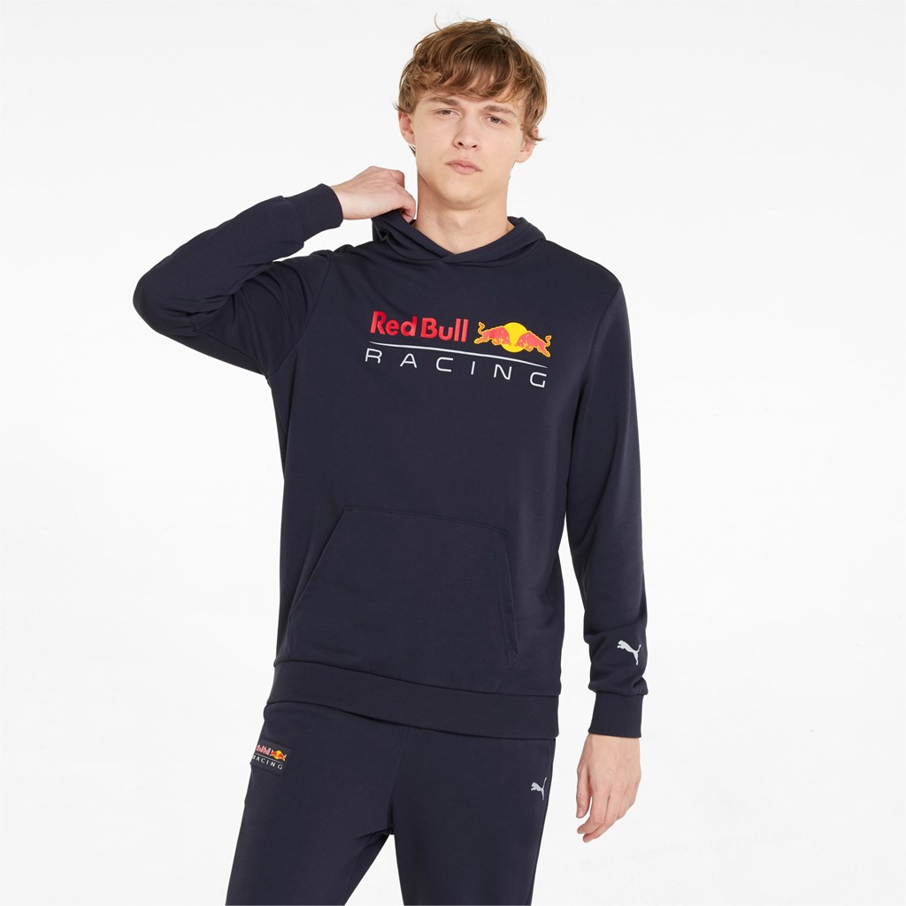 Night Sky Puma Red Bull Racing Essentials Men\'s Hoodie | 8127ETXZI