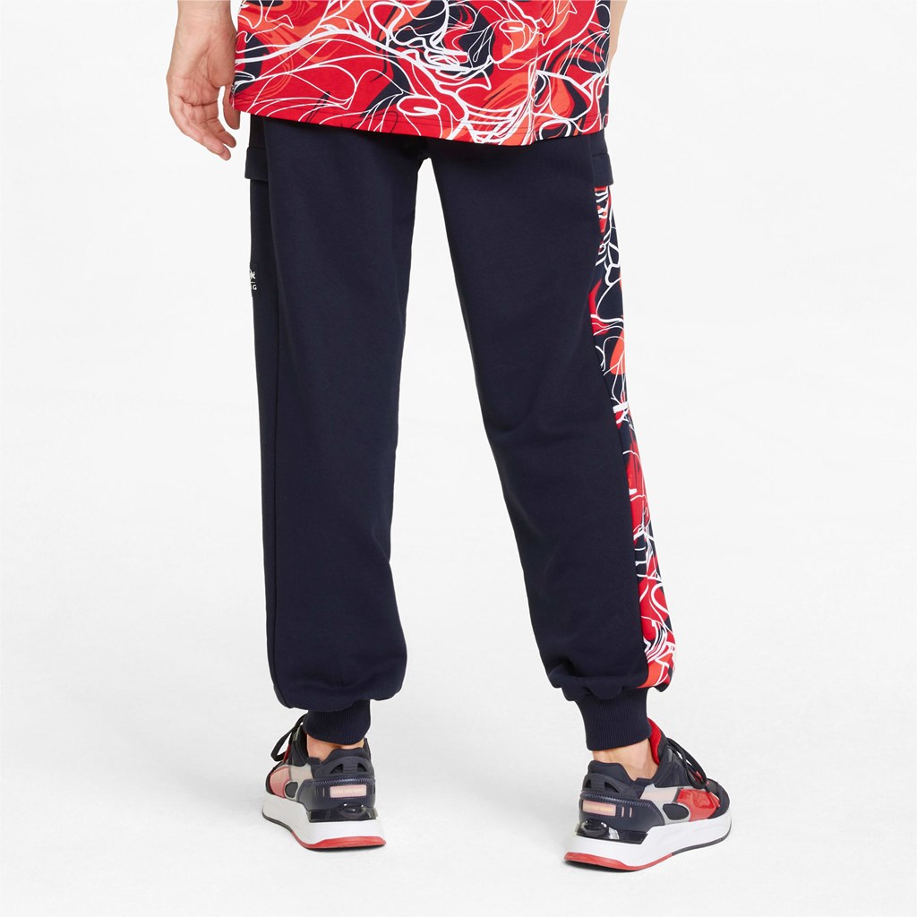 Night Sky Puma Red Bull Racing Printed Men's Sweatpants | 4136GDOAW