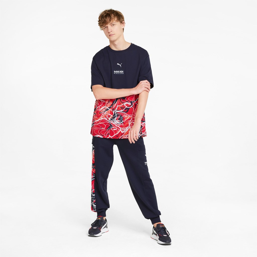 Night Sky Puma Red Bull Racing Printed Men's Sweatpants | 4136GDOAW