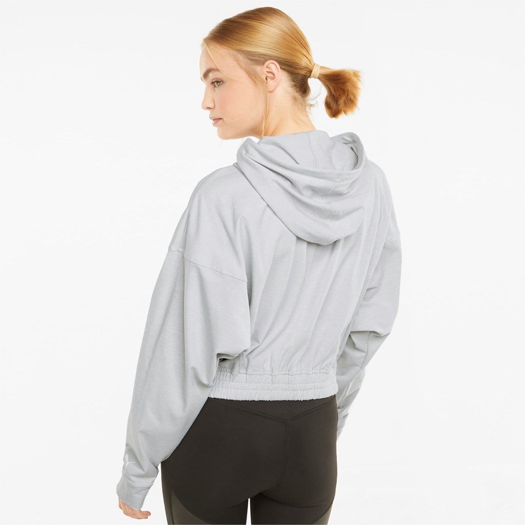 Nimbus Cloud Heather Puma CLOUDSPUN Full-Zip Training Women's Hoodie | 5249DFZRC