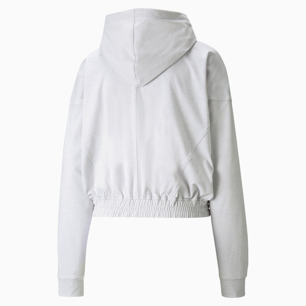 Nimbus Cloud Heather Puma CLOUDSPUN Full-Zip Training Women's Hoodie | 5249DFZRC