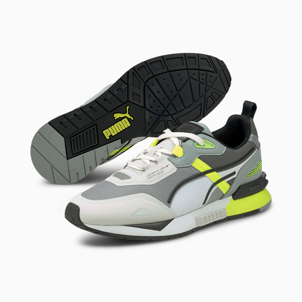 Nimbus Cloud / Quarry / Yellow Alert Puma Mirage Tech Men's Sneakers | 8231MWRJF