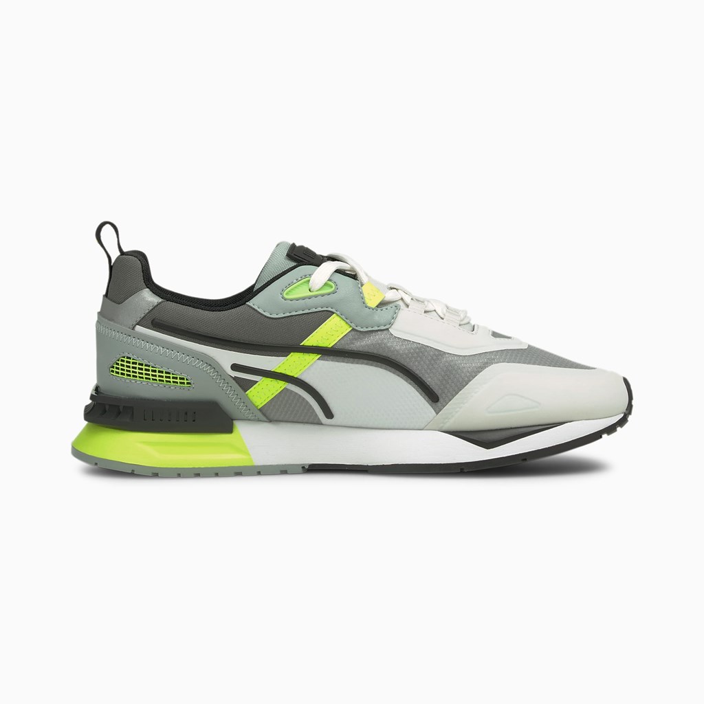 Nimbus Cloud / Quarry / Yellow Alert Puma Mirage Tech Men's Sneakers | 8231MWRJF