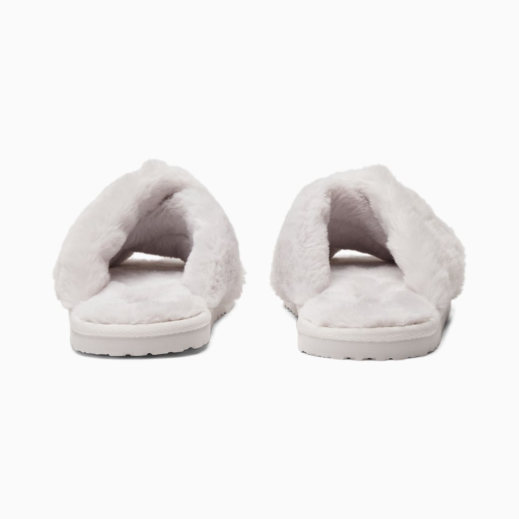 Nimbus Cloud White Puma Fluff X Strap  Women's Slide | 3506TGIAO