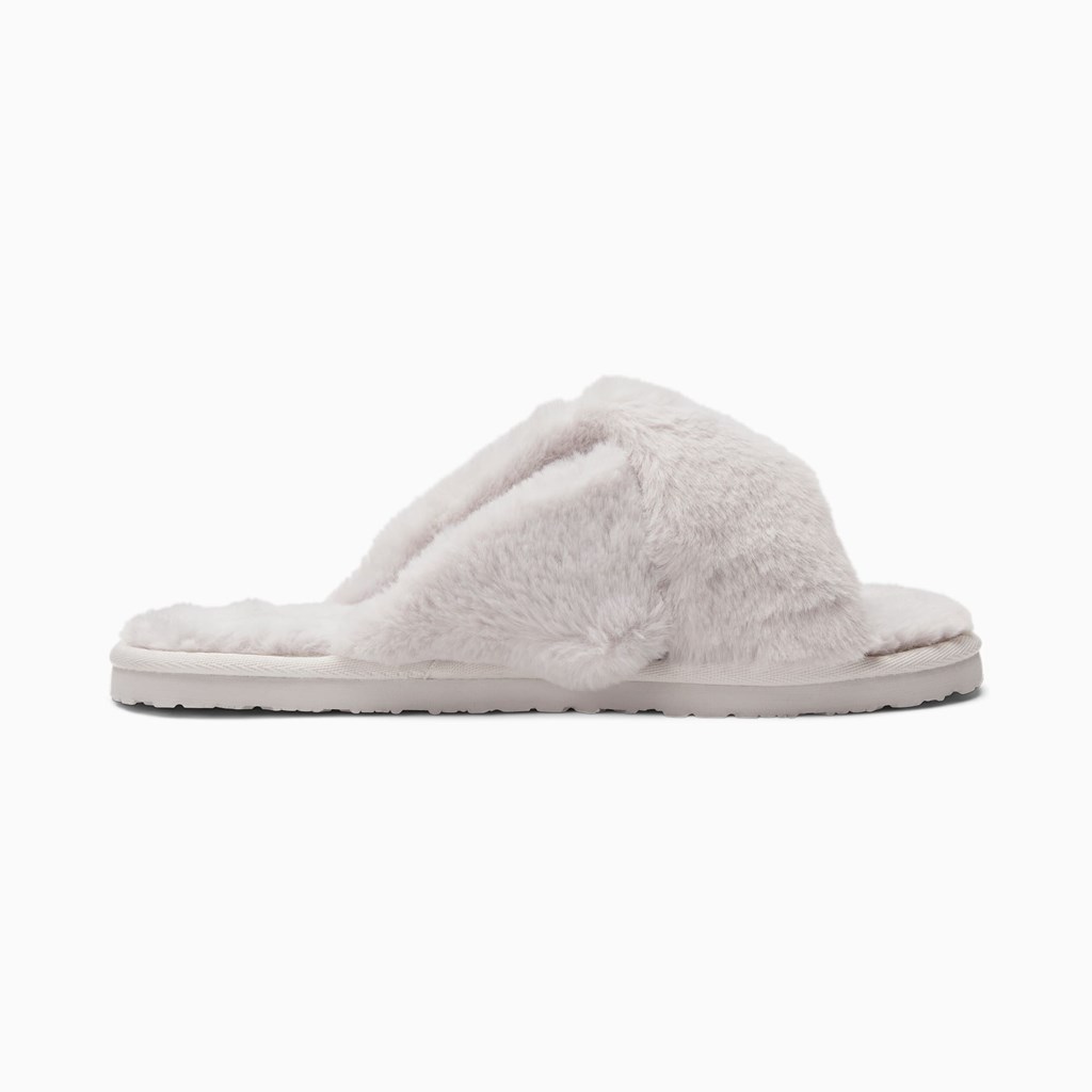 Nimbus Cloud White Puma Fluff X Strap  Women's Slide | 3506TGIAO