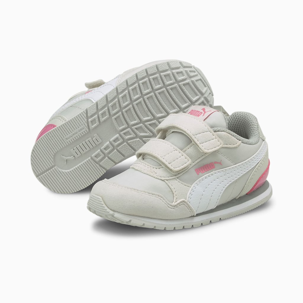 Nimbus Cloud / White / Sachet Pink Puma St Runner V2 V Toddler Girls' Sneakers | 3658NMVYE