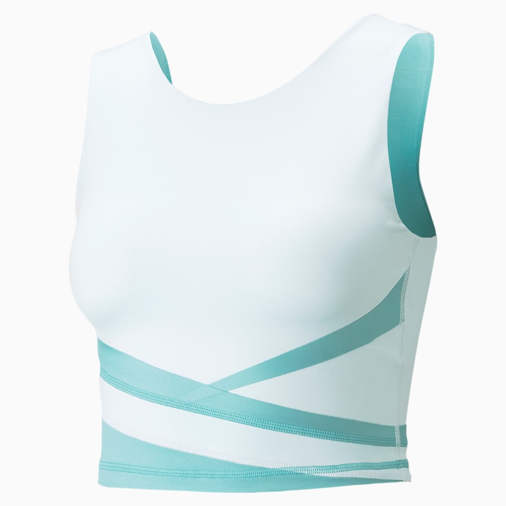 Nitro Blue Puma EVERSCULPT Fitted Training Women's Tank Top | 2640OLMBX