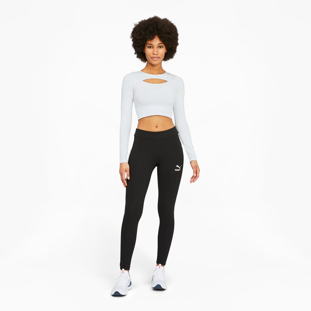 Nitro Blue White Puma FORMKNIT SEAMLESS Long Sleeve Training Women's Tee | 4207LDAPK