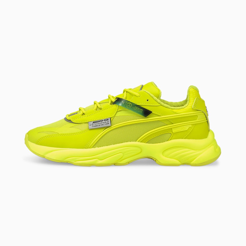 Nrgy Yellow / Nrgy Yellow / Nrgy Yellow Puma Mercedes F1 RS Connect Motorsport Men\'s Shoes | 8061QOFRP