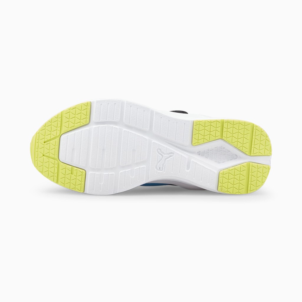 Ocean Dive / Yellow Alert Puma Wired Run Disc JR Girls' Sneakers | 0481UTWGX