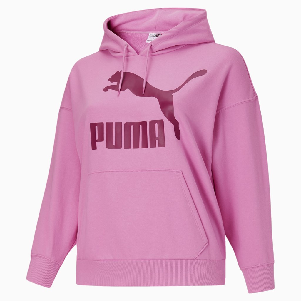 Opera Mauve Puma Classics Logo PL Women's Hoodie | 2358XPQTG