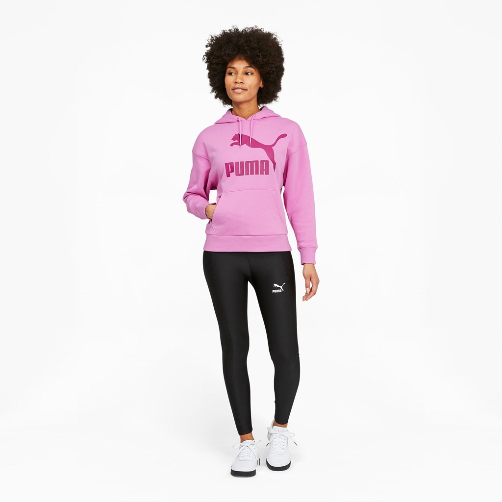 Opera Mauve Puma Classics Logo Women's Hoodie | 8123RHBMX