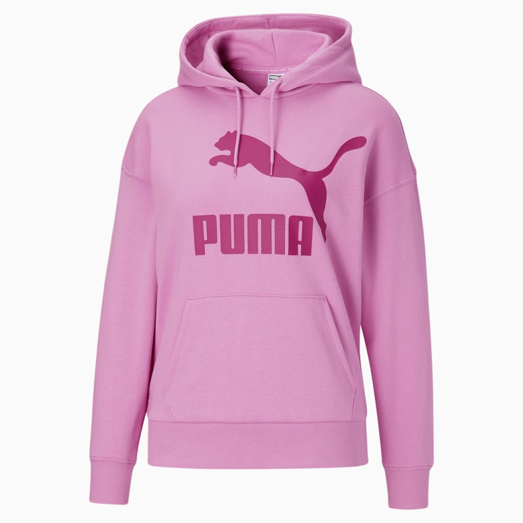 Opera Mauve Puma Classics Logo Women's Hoodie | 8123RHBMX