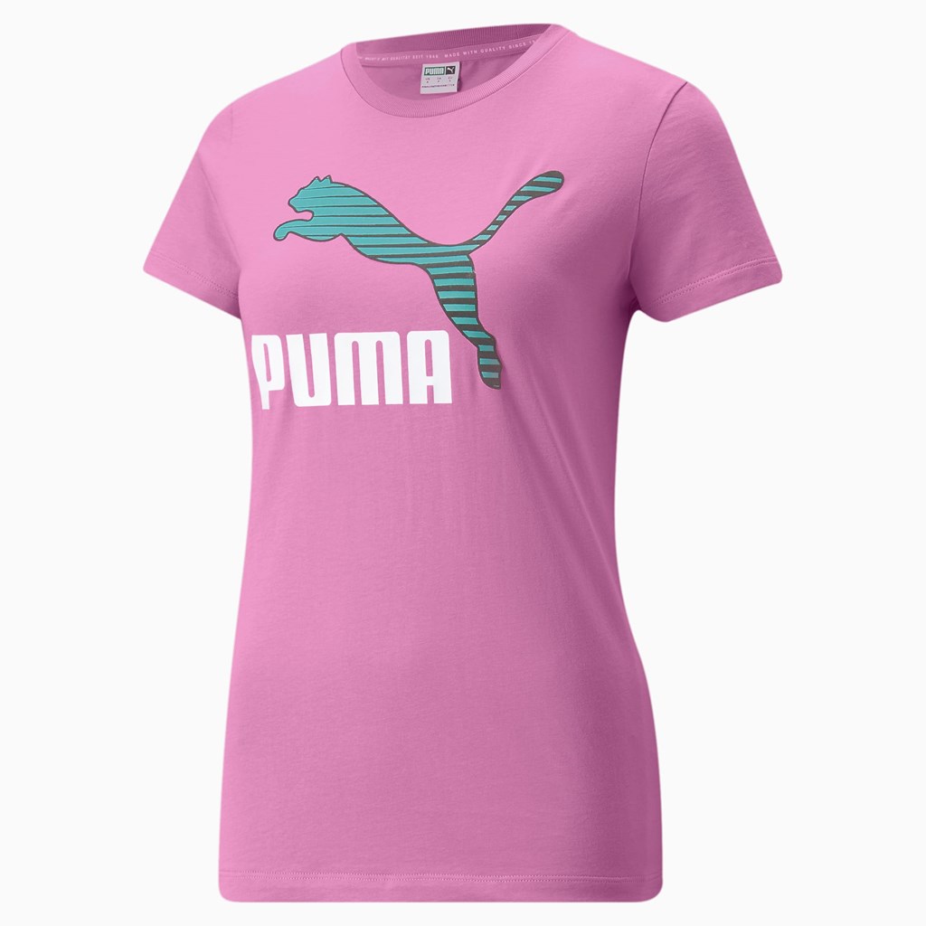 Opera Mauve / SWXP Puma Classics Logo Interest Women's Tee | 3516XIVRU